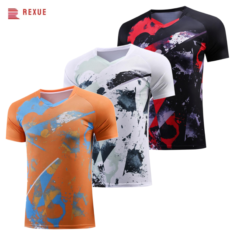 Badminton Jersey - Koszulka do tenisa stołowego z dekoltem