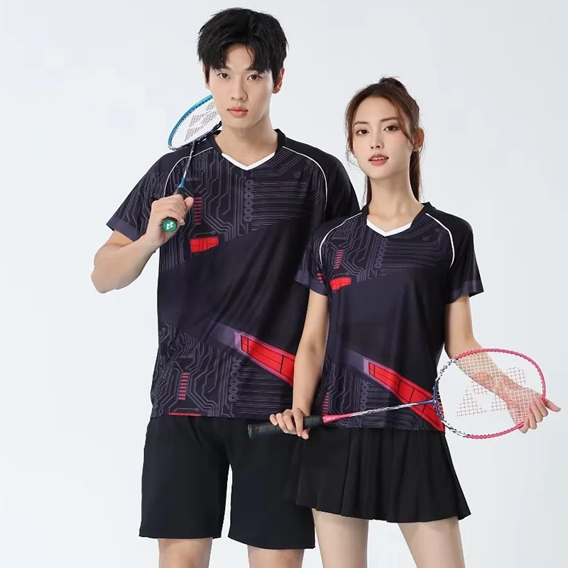 Badminton Jersey - Męskie koszulki do badmintona szybkoschnące, koszulki