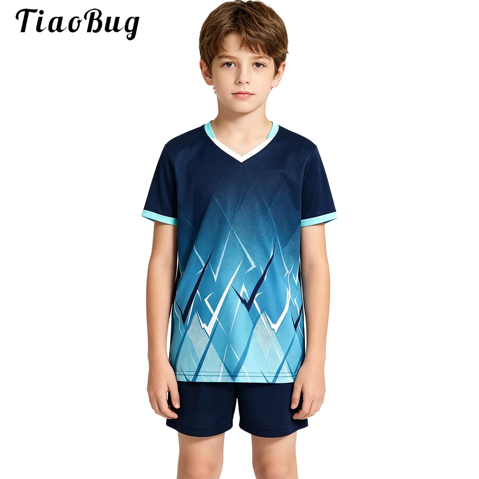 Badminton Jersey - Dziecięcy unisexowy zestaw sportowy: szybkoschnąca koszulka