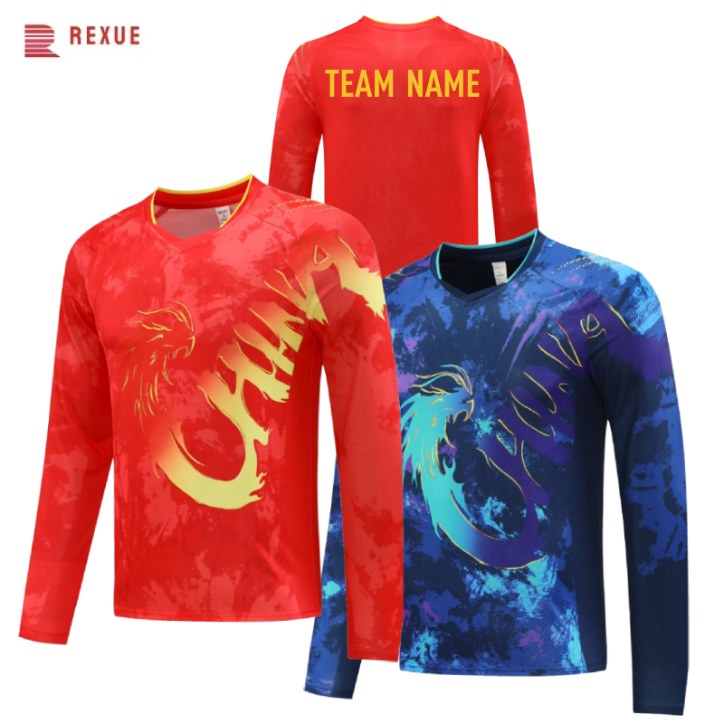 Badminton Jersey - China Dragon Koszulka do tenisa stołowego